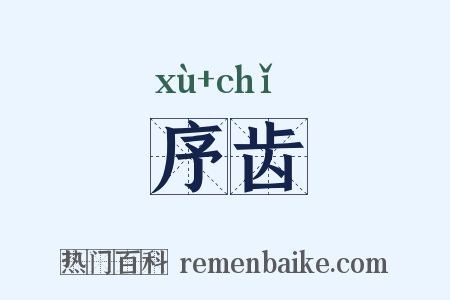 序齿是什么意思的图片